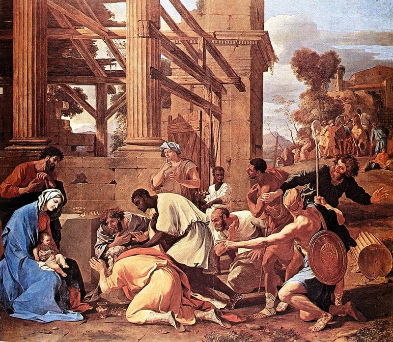 Adoration of the Magi by Nicolas Poussin — Oil Painting Reproduction