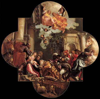 Adoration of the Magi in bedroom