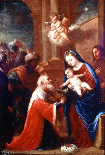 Adoration of the Magi in apartment