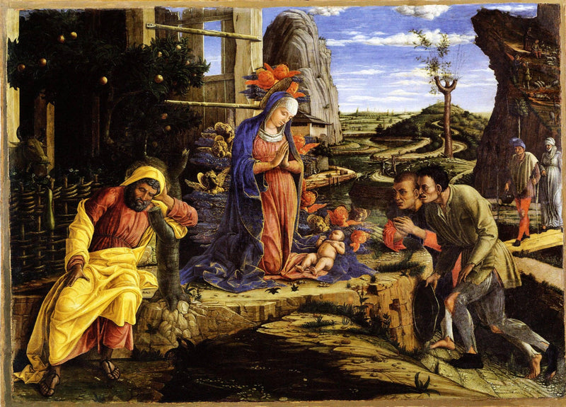 Adoration of the Shepherds by Andrea Mantegna — Oil Painting Reproduction