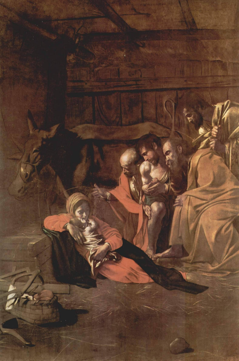 Adoration of the Shepherds by Caravaggio — Oil Painting Reproduction