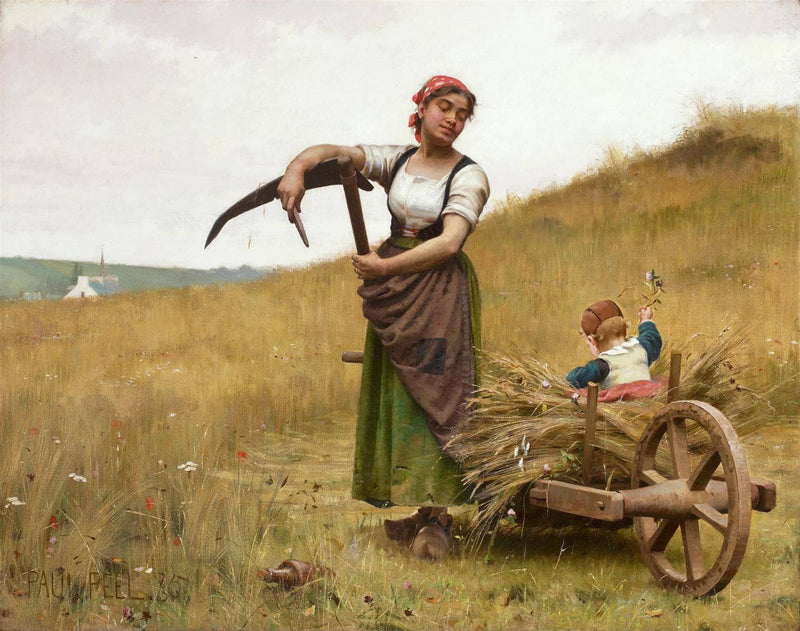 Adoration by Paul Peel — Oil Painting Reproduction