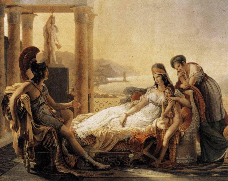 Aeneas Tells Dido the Misfortunes of the Trojan City by Pierre-Narcisse Guerin — Oil Painting Reproduction