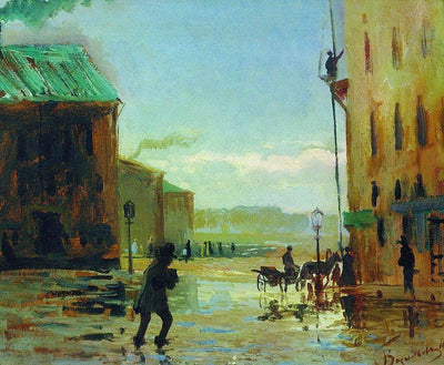After a Rain (Spring in St. Petersburg) in hallway
