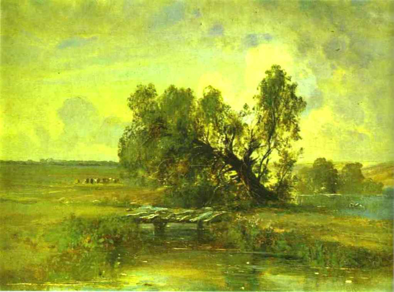 After a Thunderstorm by Aleksey Savrasov — Oil Painting Reproduction