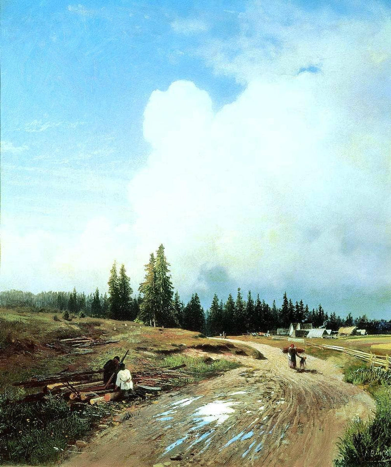 After a Thunderstorm by Fyodor Vasilyev — Oil Painting Reproduction