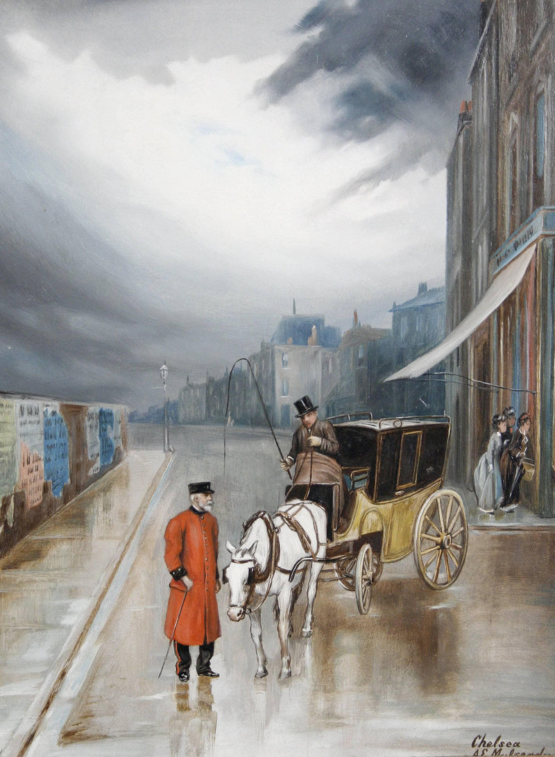 After Rain - Chelsea by Augustus Edwin Mulready — Oil Painting Reproduction