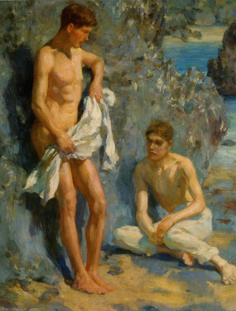 After the Bath by Henry Scott Tuke — Oil Painting Reproduction