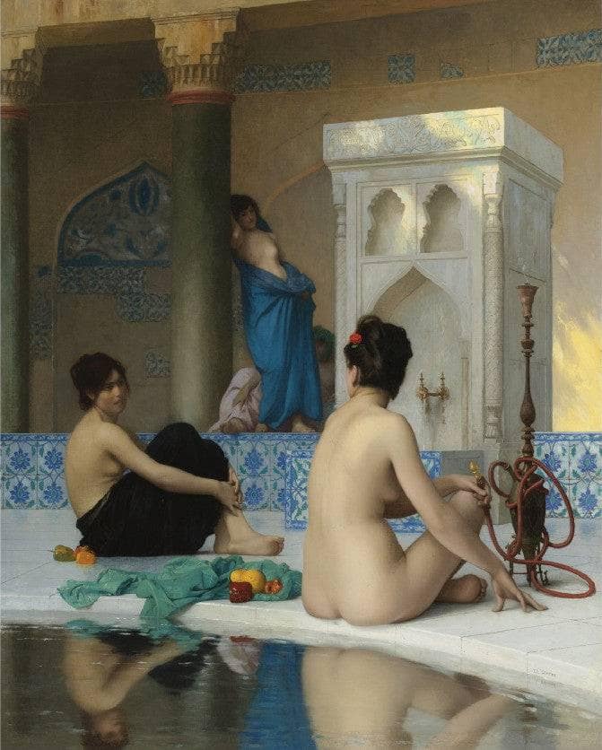 After the Bath by Jean-Leon Gerome — Oil Painting Reproduction