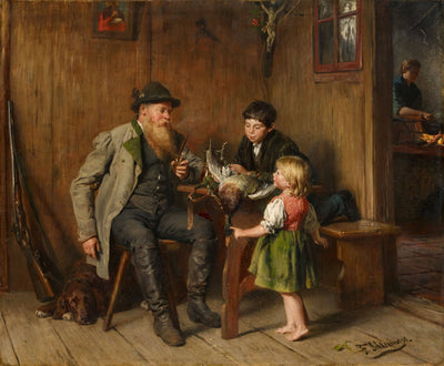 After the duck hunt in living room