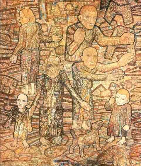 After the Raid by Pavel Filonov — Oil Painting Reproduction