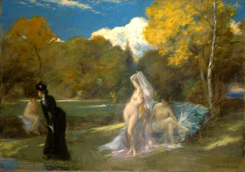 After the Swim by Carolus-Duran — Oil Painting Reproduction
