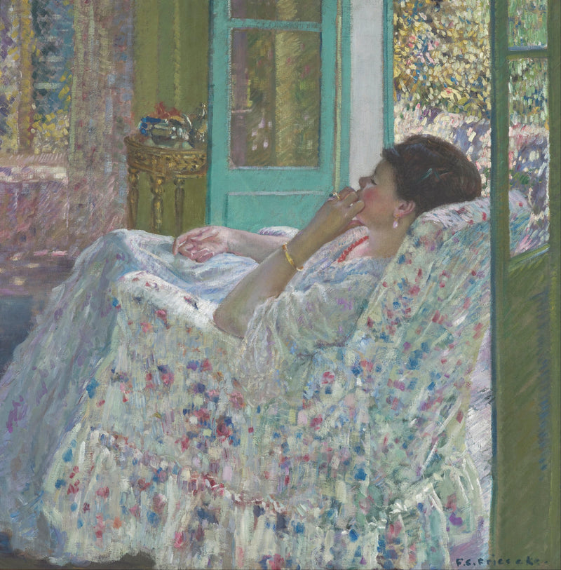 Afternoon - Yellow Room by Frederick Carl Frieseke — Oil Painting Reproduction
