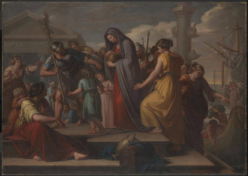 Agrippina Landing at Brindisium with the Ashes of Germanicus by Gavin Hamilton — Oil Painting Reproduction