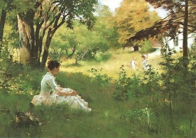 Albert Edelfelt - Summer by Albert Edelfelt — Oil Painting Reproduction