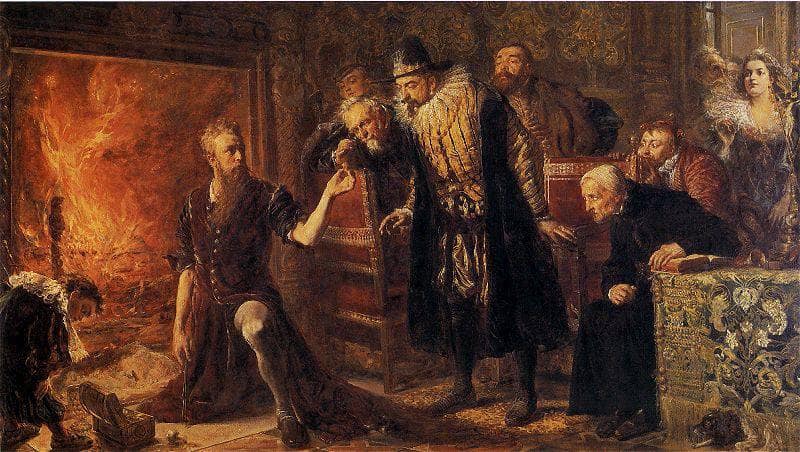 Alchemist Sendivogius by Jan Matejko — Oil Painting Reproduction