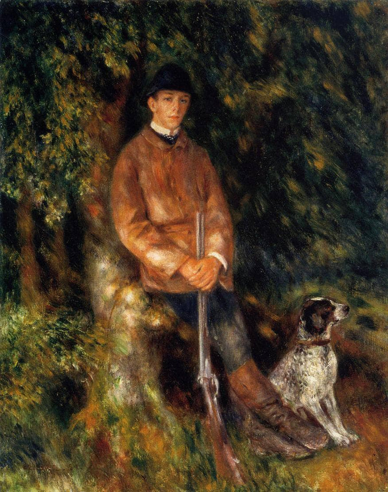 Alfred Berard and His Dog by Pierre-Auguste Renoir — Oil Painting Reproduction