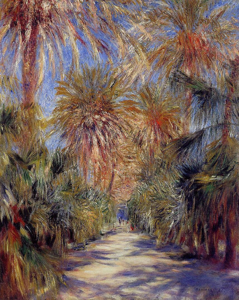 Algiers, the Garden of Essai by Pierre-Auguste Renoir — Oil Painting Reproduction