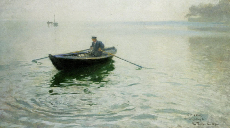 Alkejegeren by Frits Thaulow — Oil Painting Reproduction