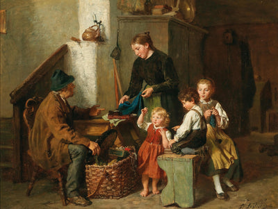 All sorts of treasures ("The peddler") in bedroom