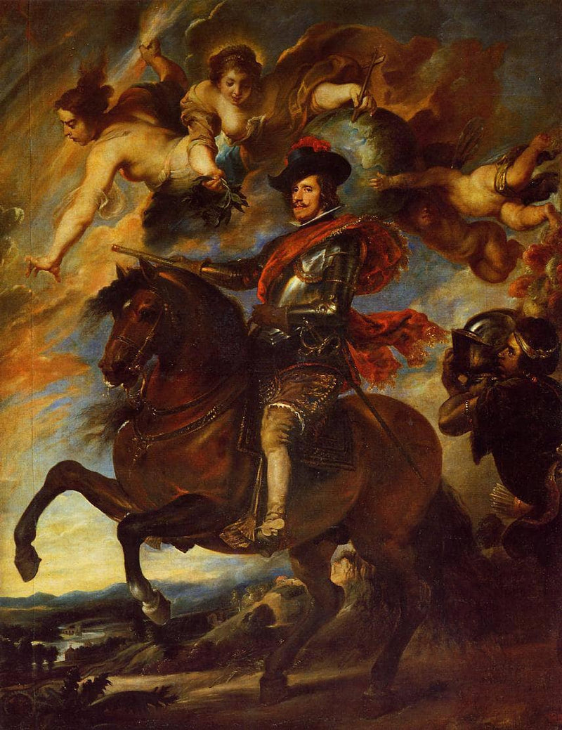 Allegorical Portrait of Philip IV by Diego Velazquez — Oil Painting Reproduction