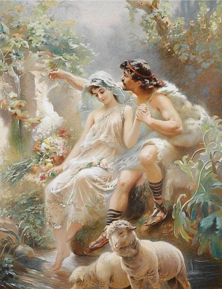 Allegorical Scene by Konstantin Makovsky — Oil Painting Reproduction