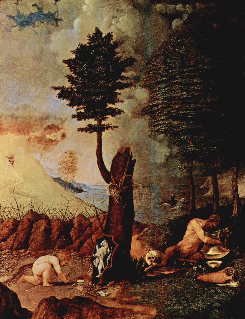 Allegory (Allegory of Prudence and Wisdom) by Lorenzo Lotto — Oil Painting Reproduction