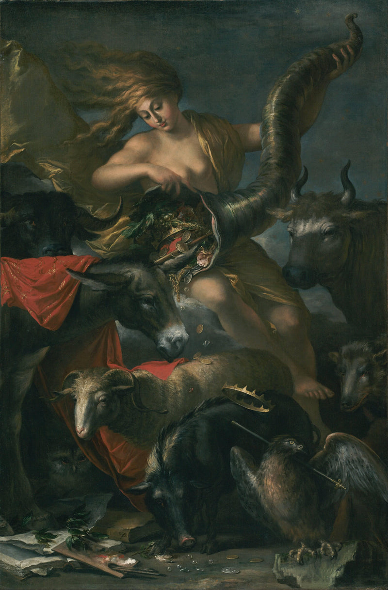 Allegory of Fortune by Salvator Rosa — Oil Painting Reproduction