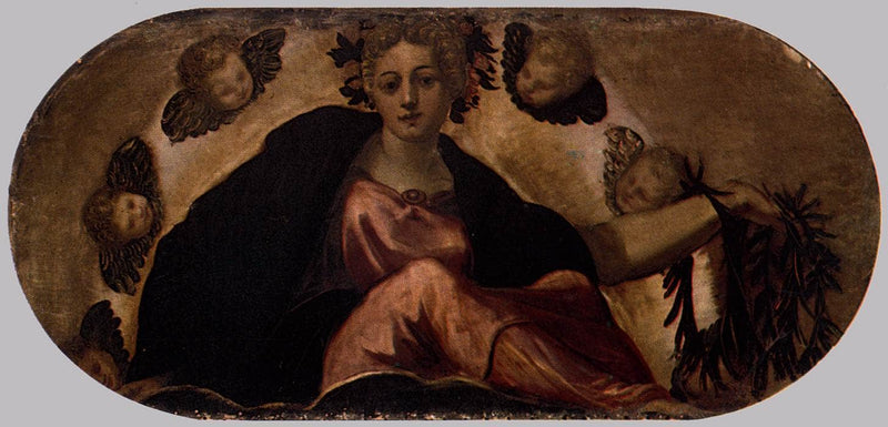 Allegory of Happiness by Tintoretto, Oil Painting Reproduction
