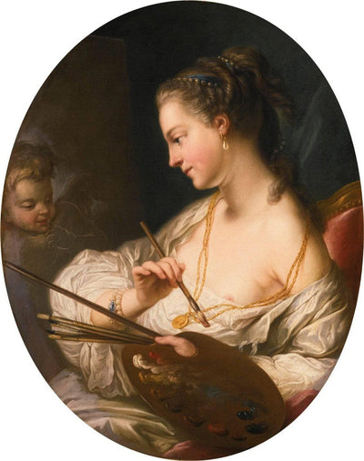 Allegory of Painting in hallway