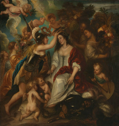Allegory of peace in master bedroom