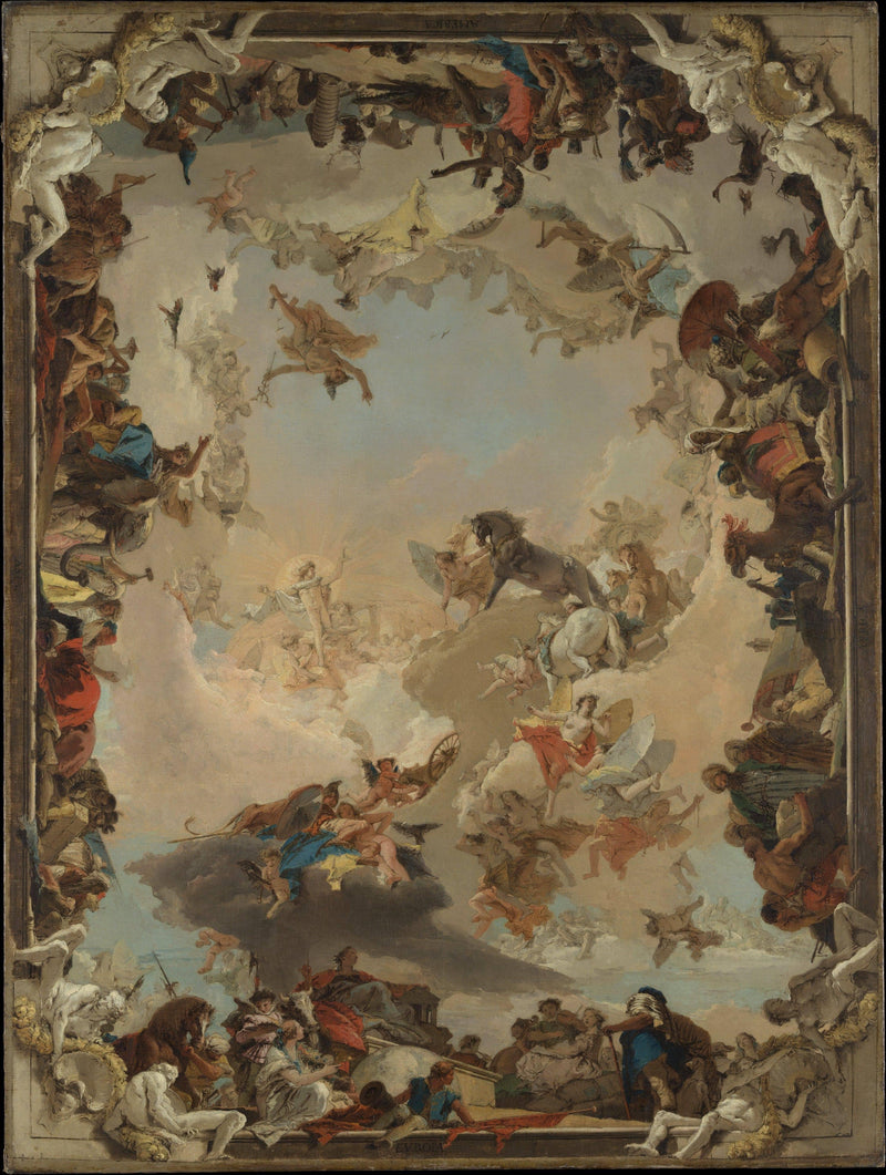 Allegory of the Planets and Continents by Giovanni Battista Tiepolo — Oil Painting Reproduction