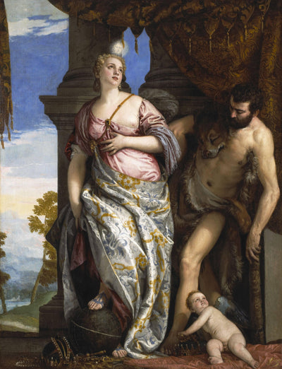 Allegory of Wisdom and Strength( The Choice of Hercules or Hercules and Omphale) in hallway