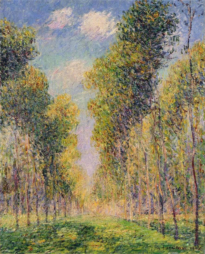 Alley of Poplars by Gustave Loiseau — Oil Painting Reproduction