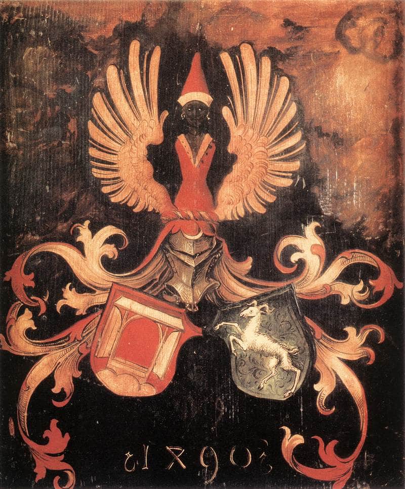 Alliance Coat of Arms by Albrecht Durer — Oil Painting Reproduction