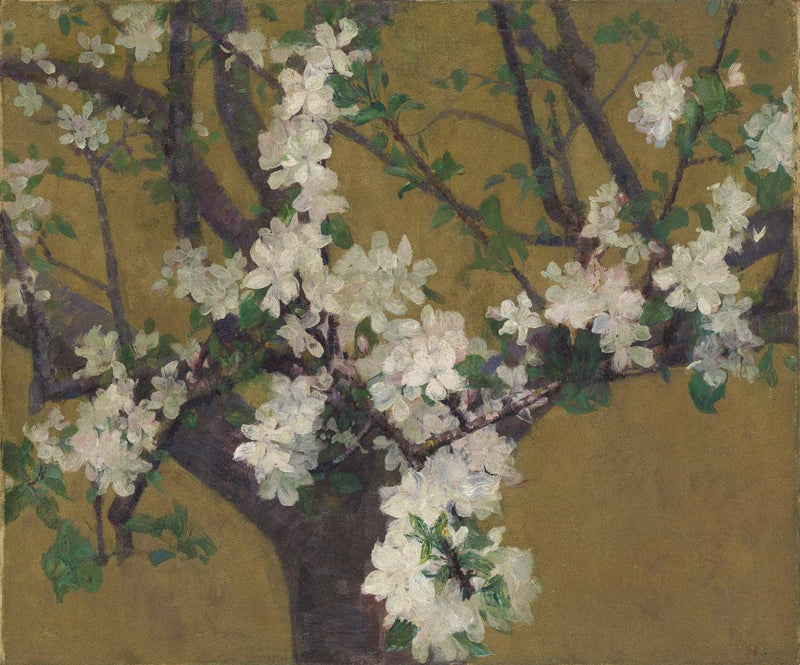 Almond tree in blossom by John Peter Russell — Oil Painting Reproduction