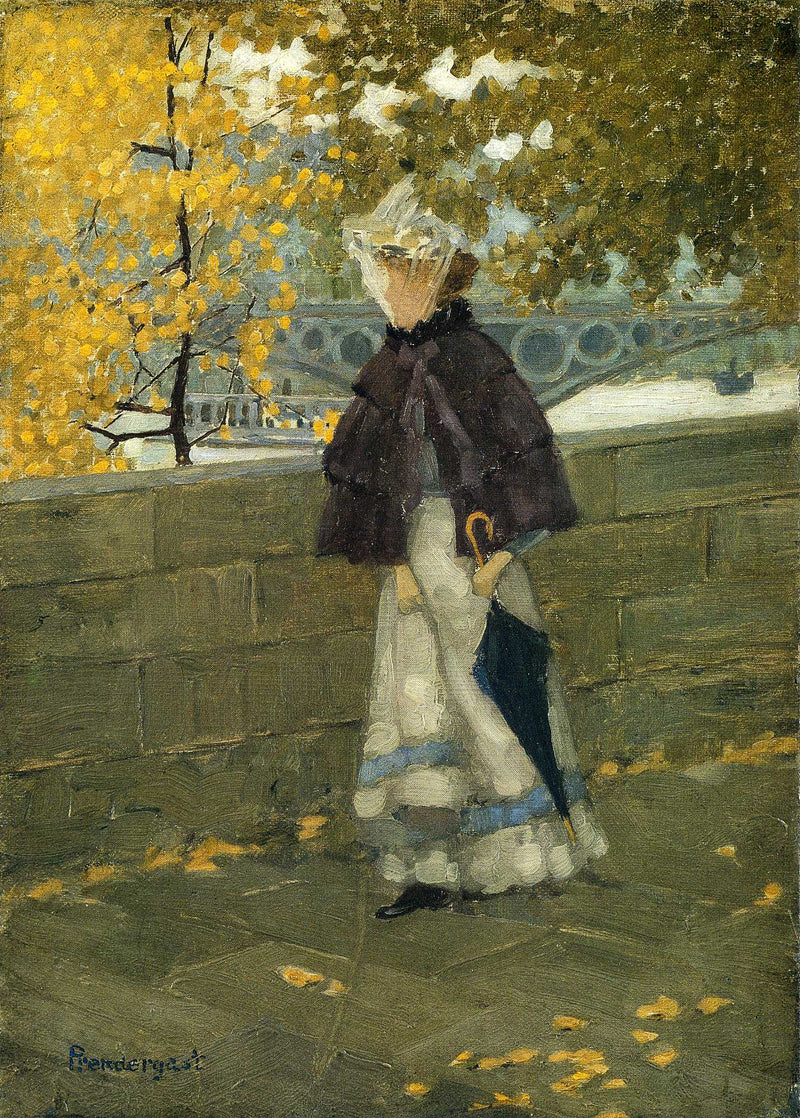 Along the Seine by Maurice Prendergast — Oil Painting Reproduction