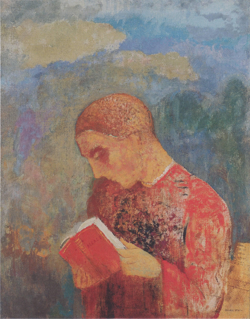 Alsace or reading monk by Odilon Redon — Oil Painting Reproduction