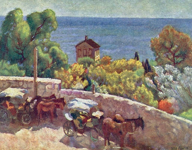 Alupka. Park, cabrank by Ilya Mashkov — Oil Painting Reproduction