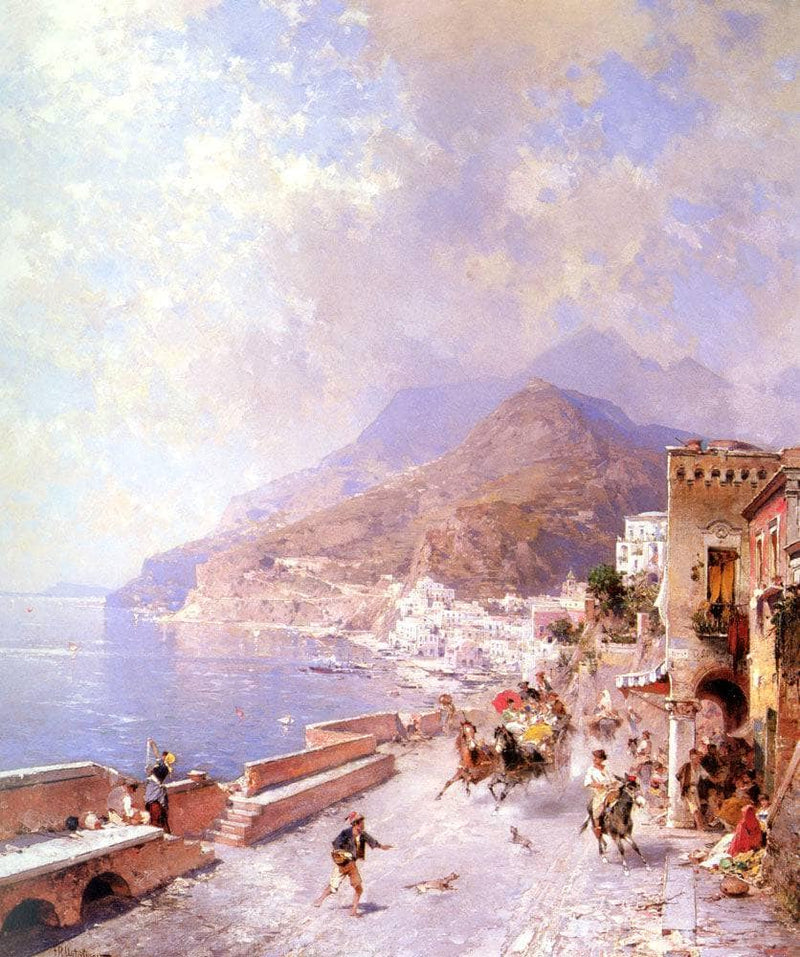 Amalfi by Franz Richard Unterberger — Oil Painting Reproduction
