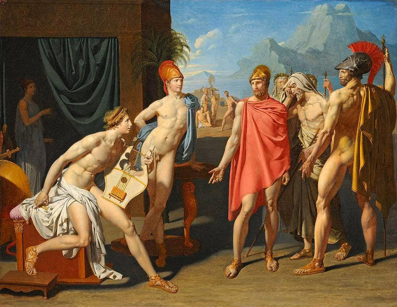 Ambassadors Sent by Agamemnon to Urge Achilles to Fight by Jean Auguste Dominique Ingres — Oil Painting Reproduction