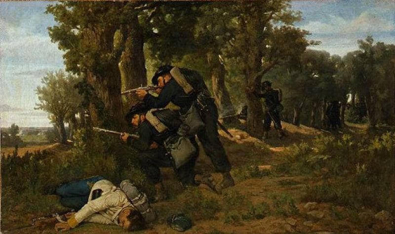 Ambush of Bersaglieri by Silvestro Lega — Oil Painting Reproduction