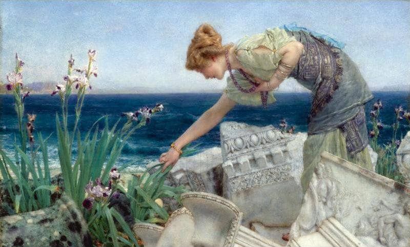 Among the Ruins by Sir Lawrence Alma-Tadema — Oil Painting Reproduction
