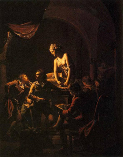 An Academy by Lamplight in kitchen