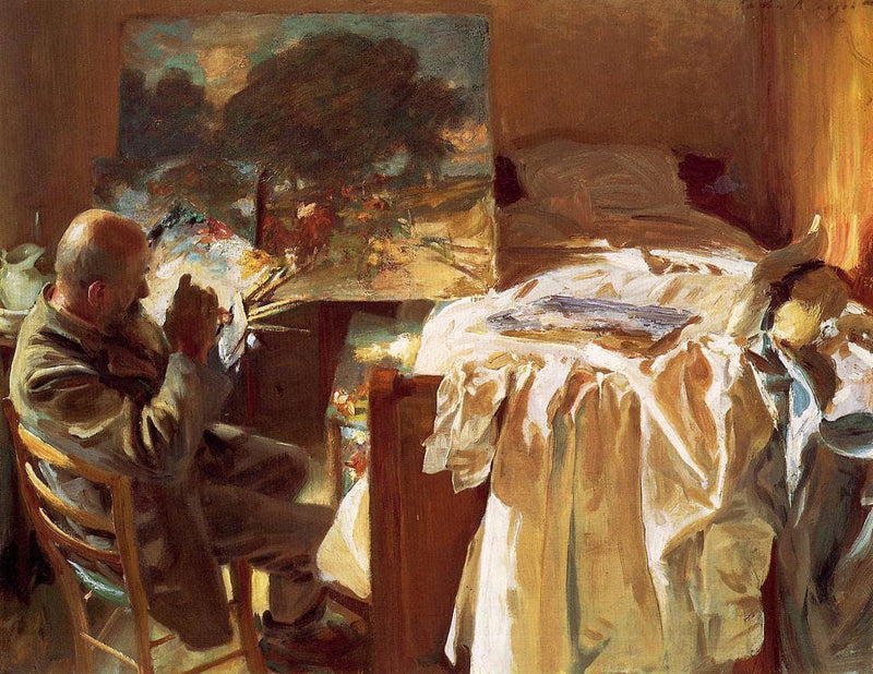 An Artist in his Studio by John Singer Sargent — Oil Painting Reproduction