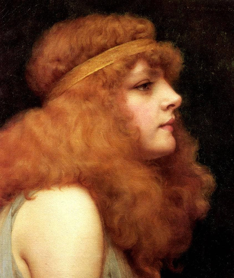 An Auburn Beauty by John William Godward — Oil Painting Reproduction