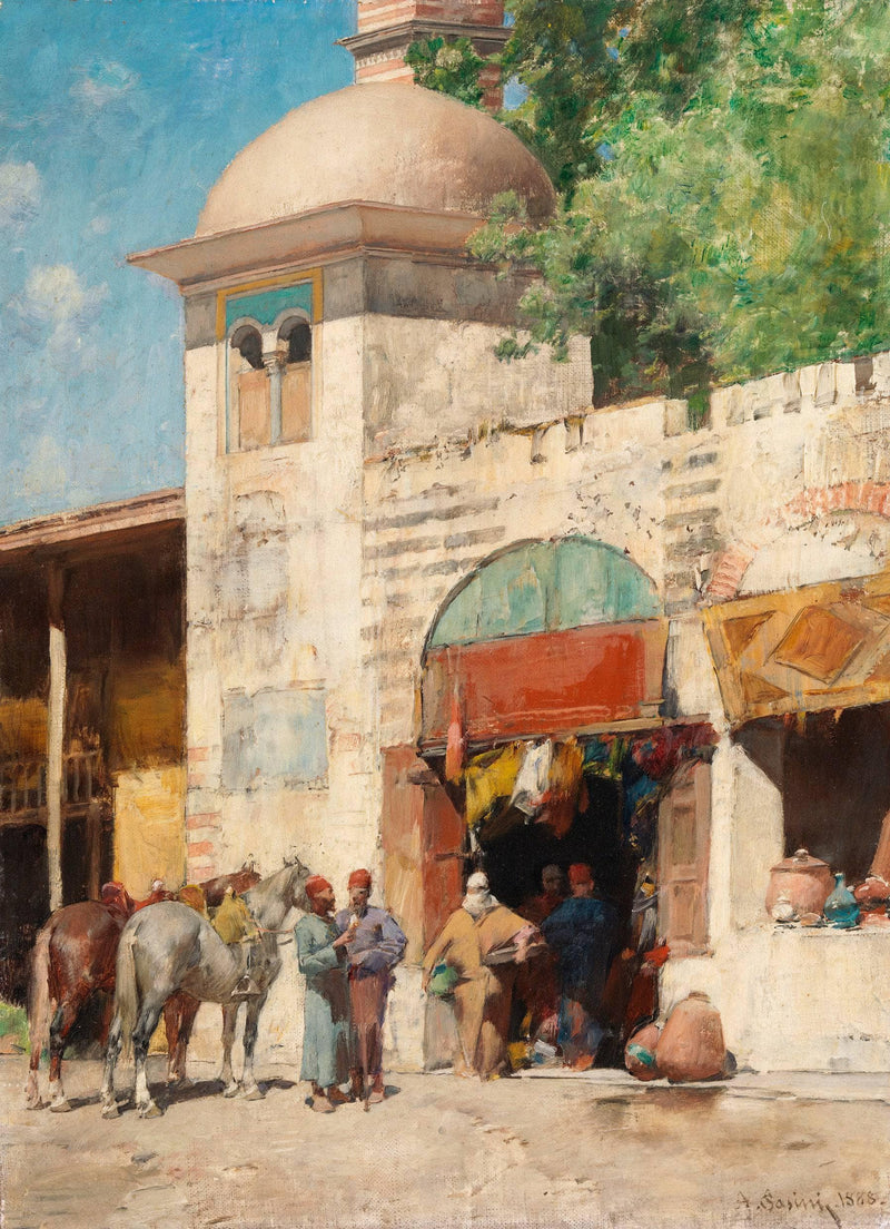 An Eastern Scene by Alberto Pasini — Oil Painting Reproduction