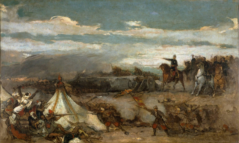 An Episode from the Battle of Tetuán by Eduardo Rosales — Oil Painting Reproduction