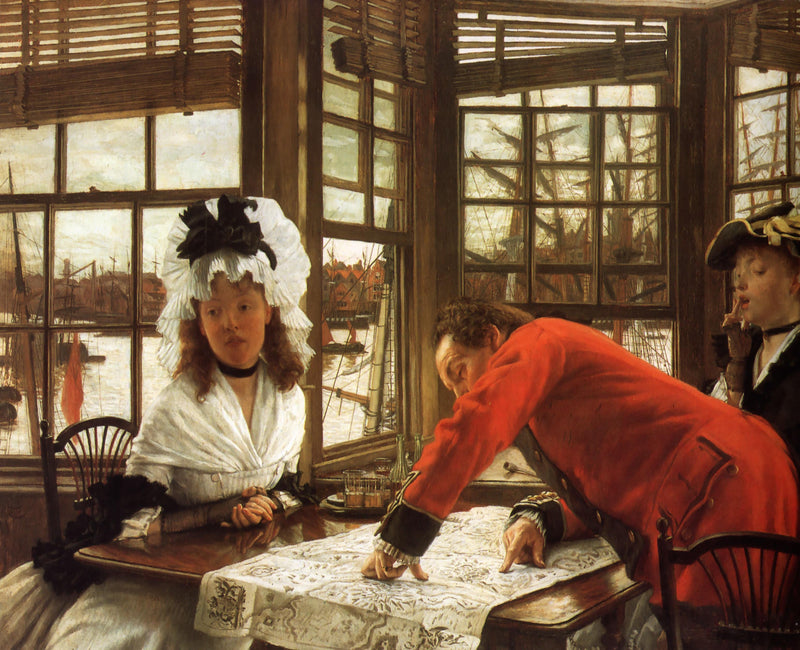 An Interesting Story by James Tissot — Oil Painting Reproduction