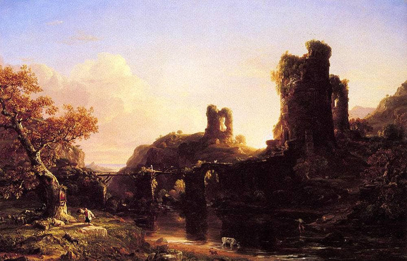 An Italian Autumn by Thomas Cole — Oil Painting Reproduction